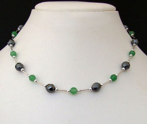 Necklace - Hematite & Aventurine Style 19024