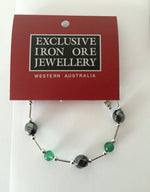 Load image into Gallery viewer, Bracelet - Hematite &amp; Aventurine - Style 19016
