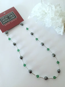 Necklace - Hematite & Aventurine Style 19024